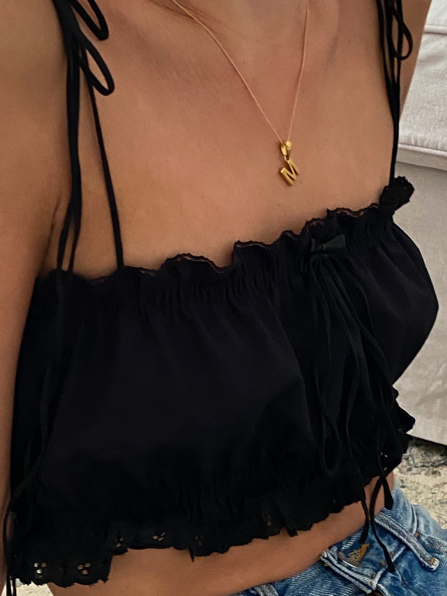 Lace Top Black